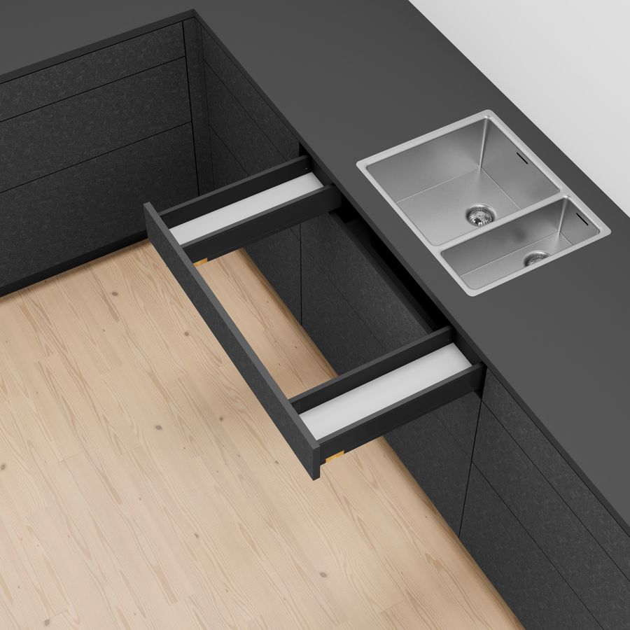 LEGRABOX pure sink drawer height M