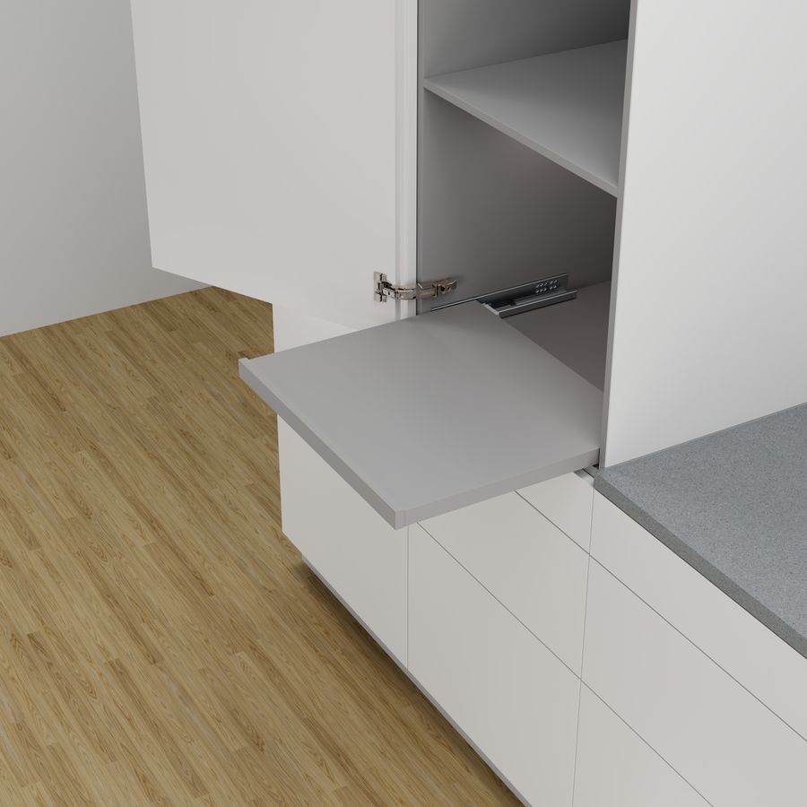 TANDEM pull-out shelf single extension